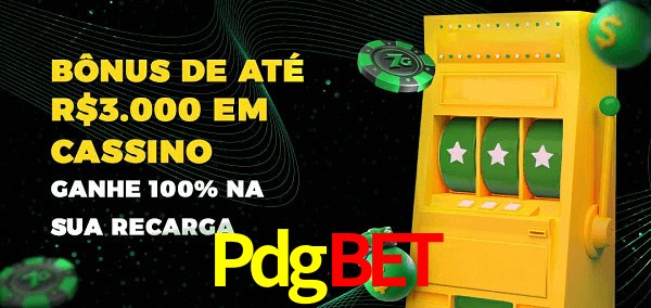 Pdgbet melhor bônus de depósito