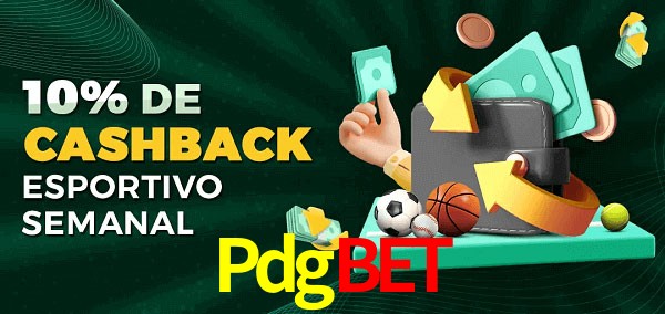 10% de bônus de cashback na Pdgbet