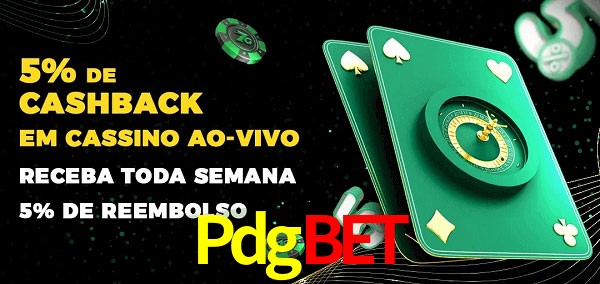 Promoções do cassino ao Vivo Pdgbet